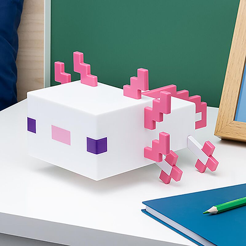Imagen de Lampara Ajolote Minecraft 13Cm parte de nuestra colección en Espadas y más, sitio oficial.