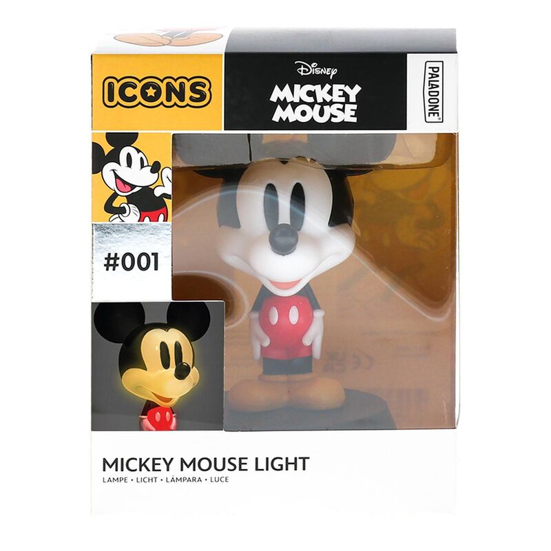 Imagen de Lampara Icons Mickey Disney 12Cm parte de nuestra colección en Espadas y más, sitio oficial.