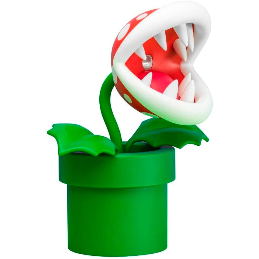 Imagen de Lampara Planta Piraña Super Mario Bros parte de nuestra colección en Espadas y más, sitio oficial.