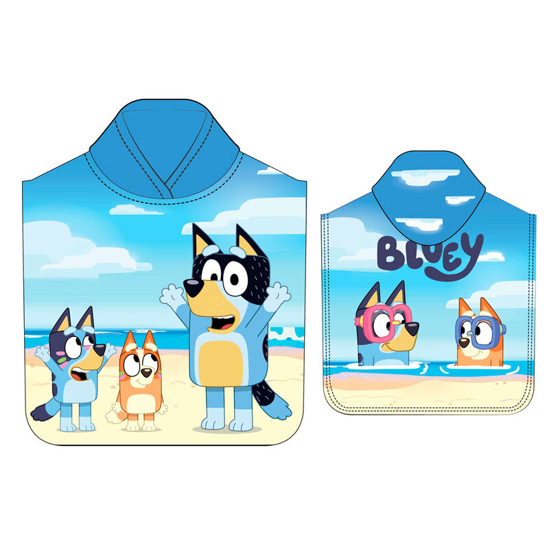 Imagen 1 - Poncho Toalla Bluey Microfibra
