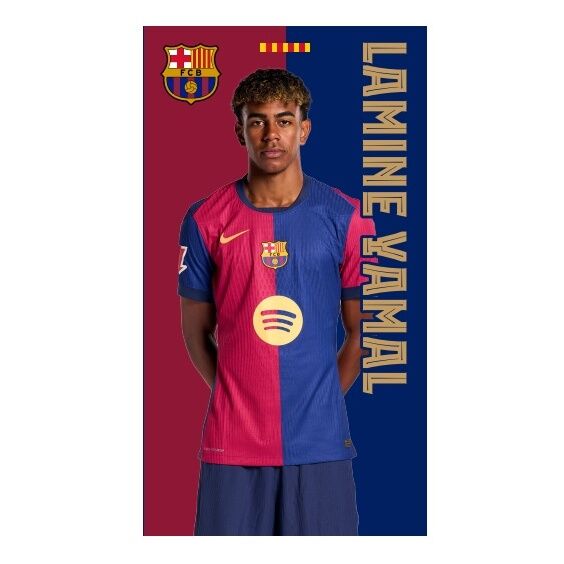 Imagen 1 de Toalla Lamine Yamal Fc Barcelona Microfibra