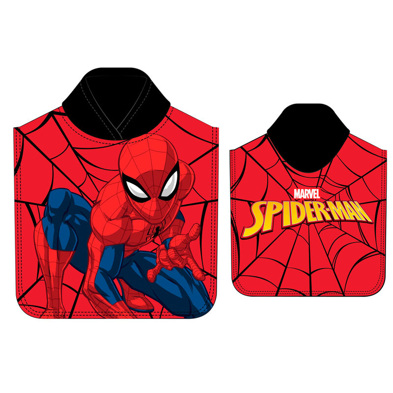 Imagen 1 de Poncho Toalla Spiderman Marvel Microfibra 3