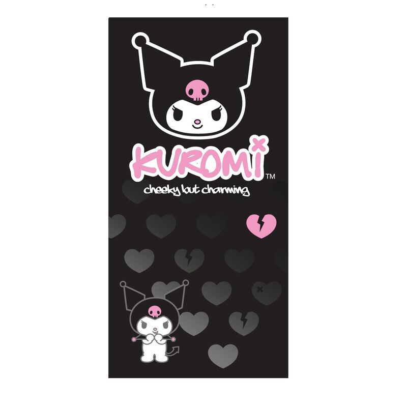 Imagen de Toalla Kuromi Sanrio Microfibra parte de nuestra colección en Espadas y más, sitio oficial.