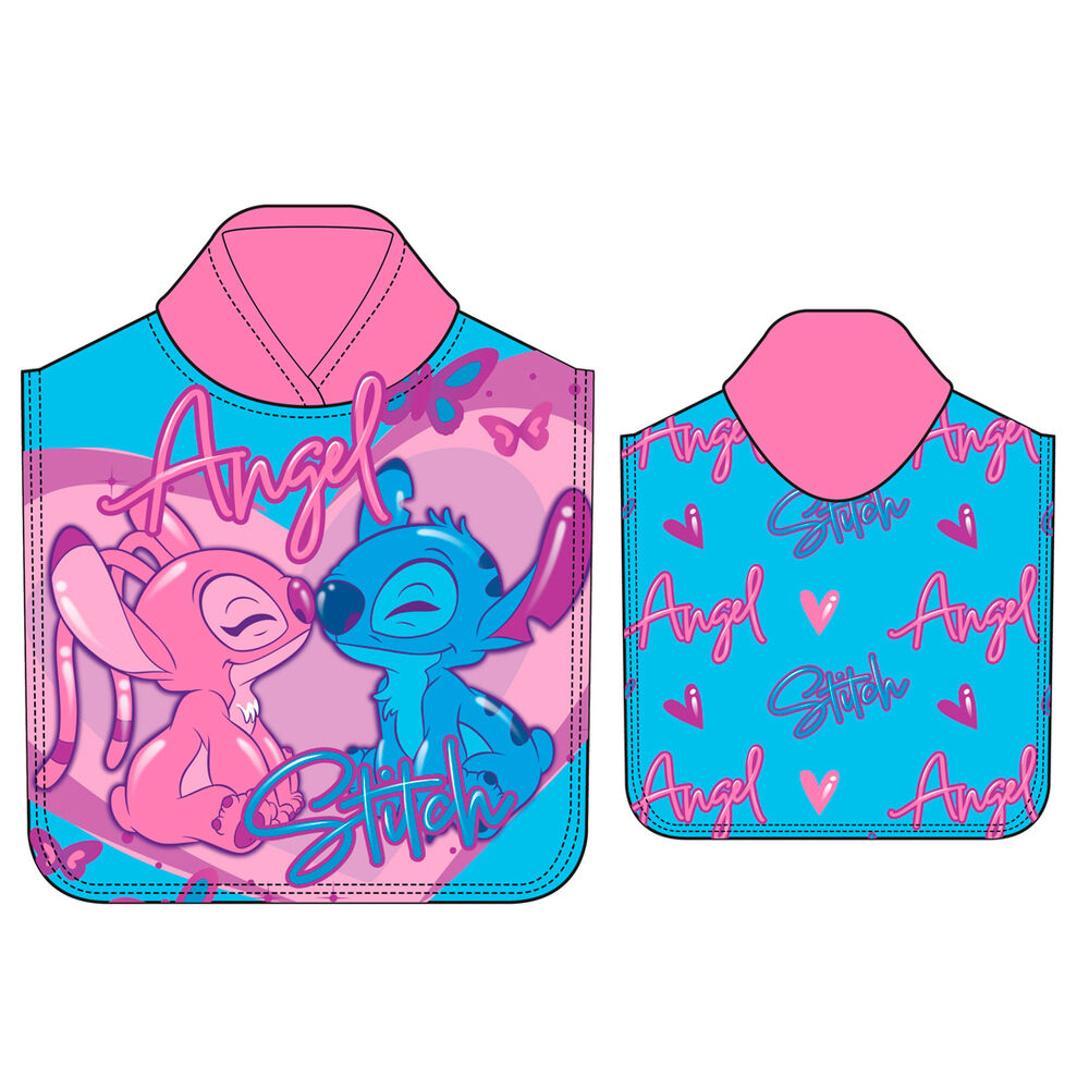 Imagen 1 - Poncho Toalla Stitch Disney Microfibra