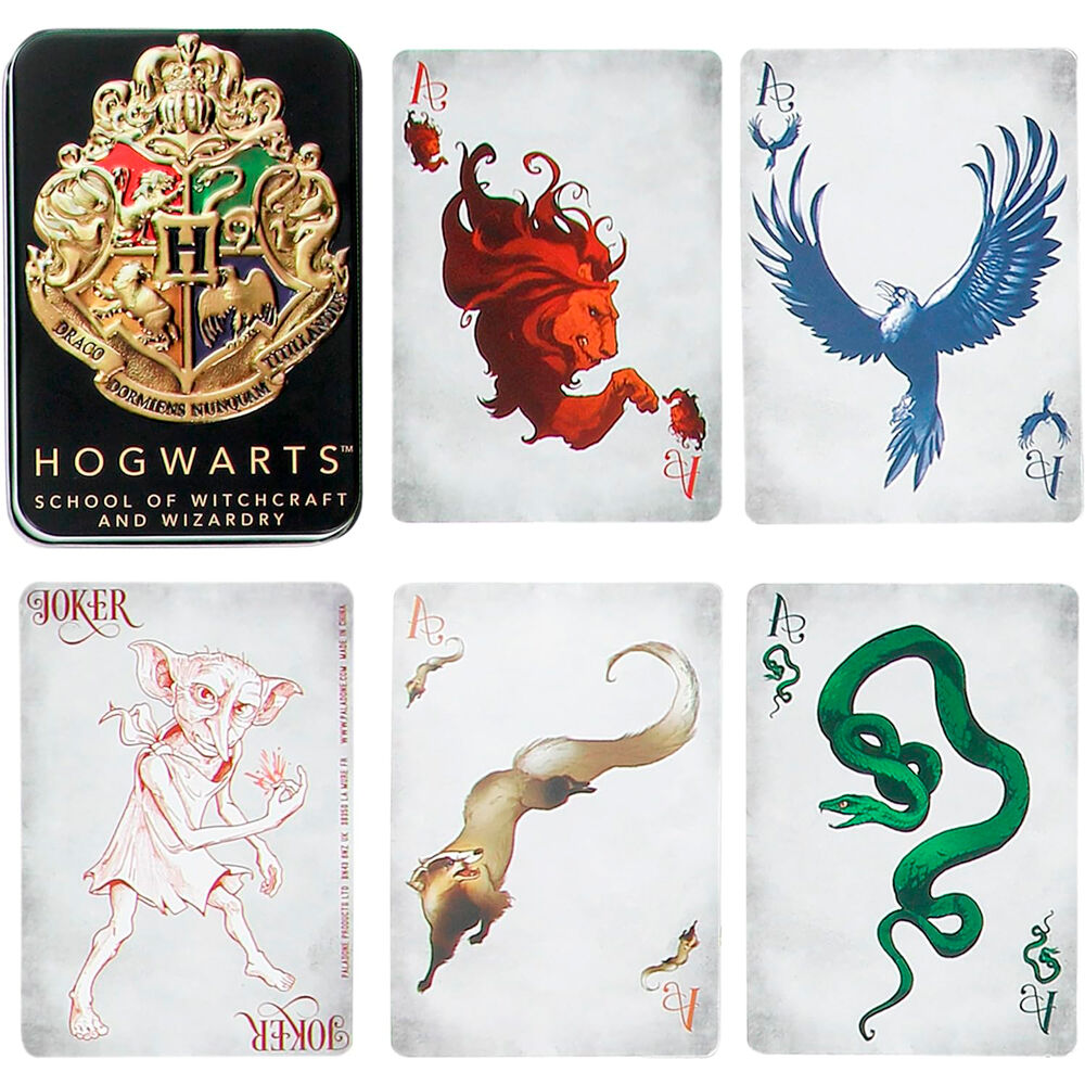 Imagen de Baraja Cartas Hogwarts Harry Potter parte de nuestra colección en Espadas y más, sitio oficial.