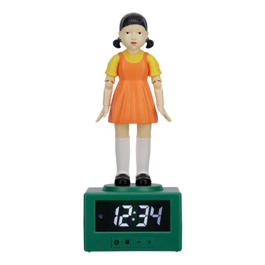 Imagen 1 - Reloj Despertador Young-hee El Juego Del Calamar 26Cm