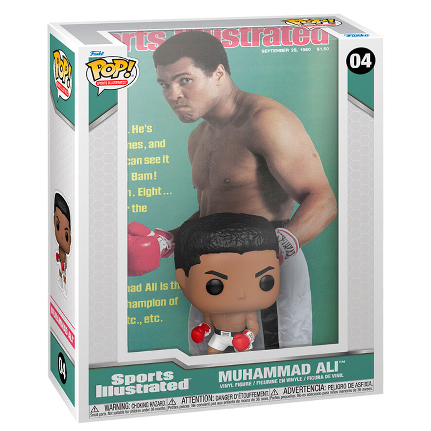 Imagen de Figura Pop Magazine Cover Muhammad Ali parte de nuestra colección en Espadas y más, sitio oficial.
