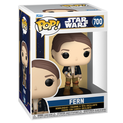 Imagen de Figura Pop Star Wars Skeleton Crew Fern parte de nuestra colección en Espadas y más, sitio oficial.
