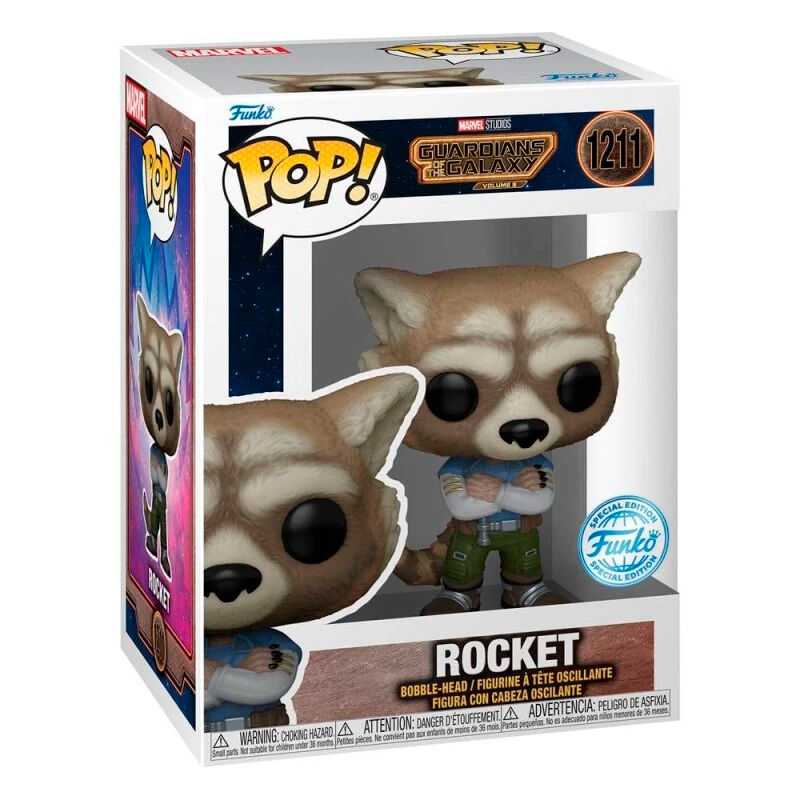 Imagen 1 de Figura Pop Marvel Guardianes De La Galaxia Rocket Exclusive