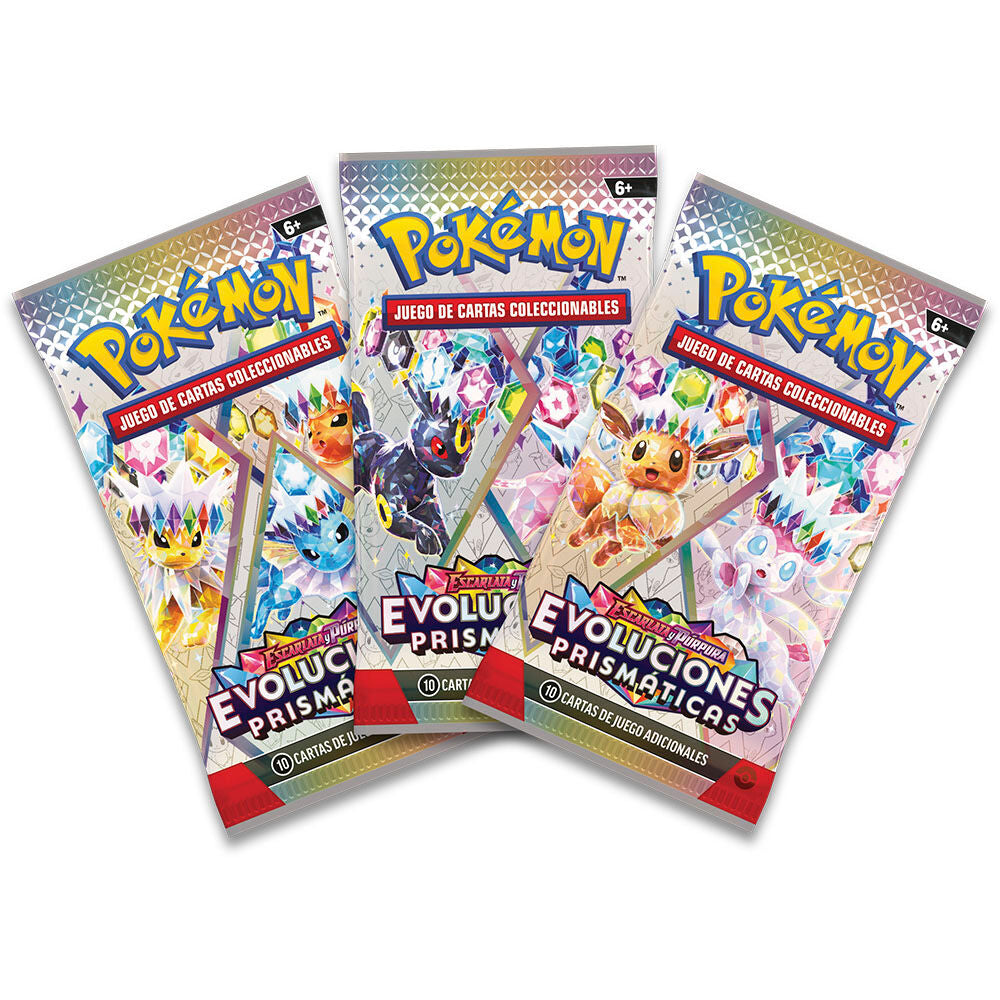 Imagen 2 - Blister Juego Cartas Coleccionables Poster Collection Evoluciones Prismaticas Pokemon Español