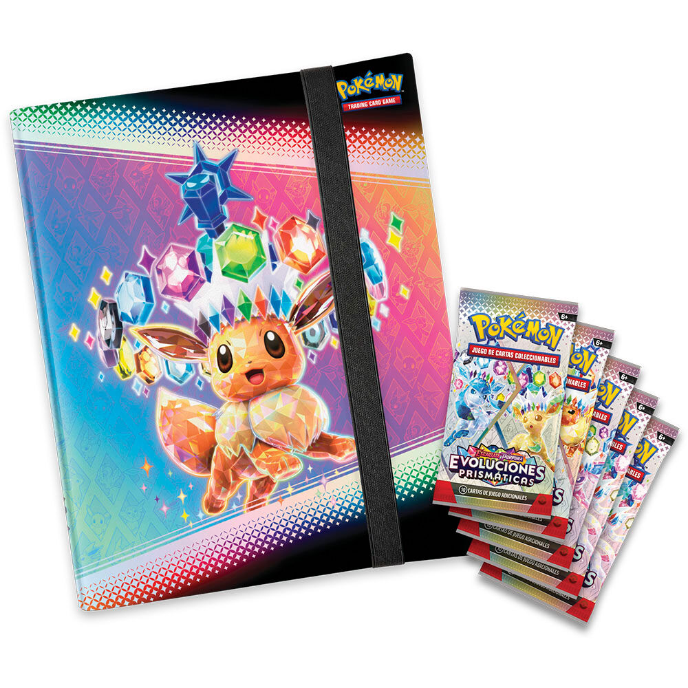 Imagen 3 - Blister Juego Cartas Coleccionables Binder Collection Evoluciones Prismaticas Pokemon Español