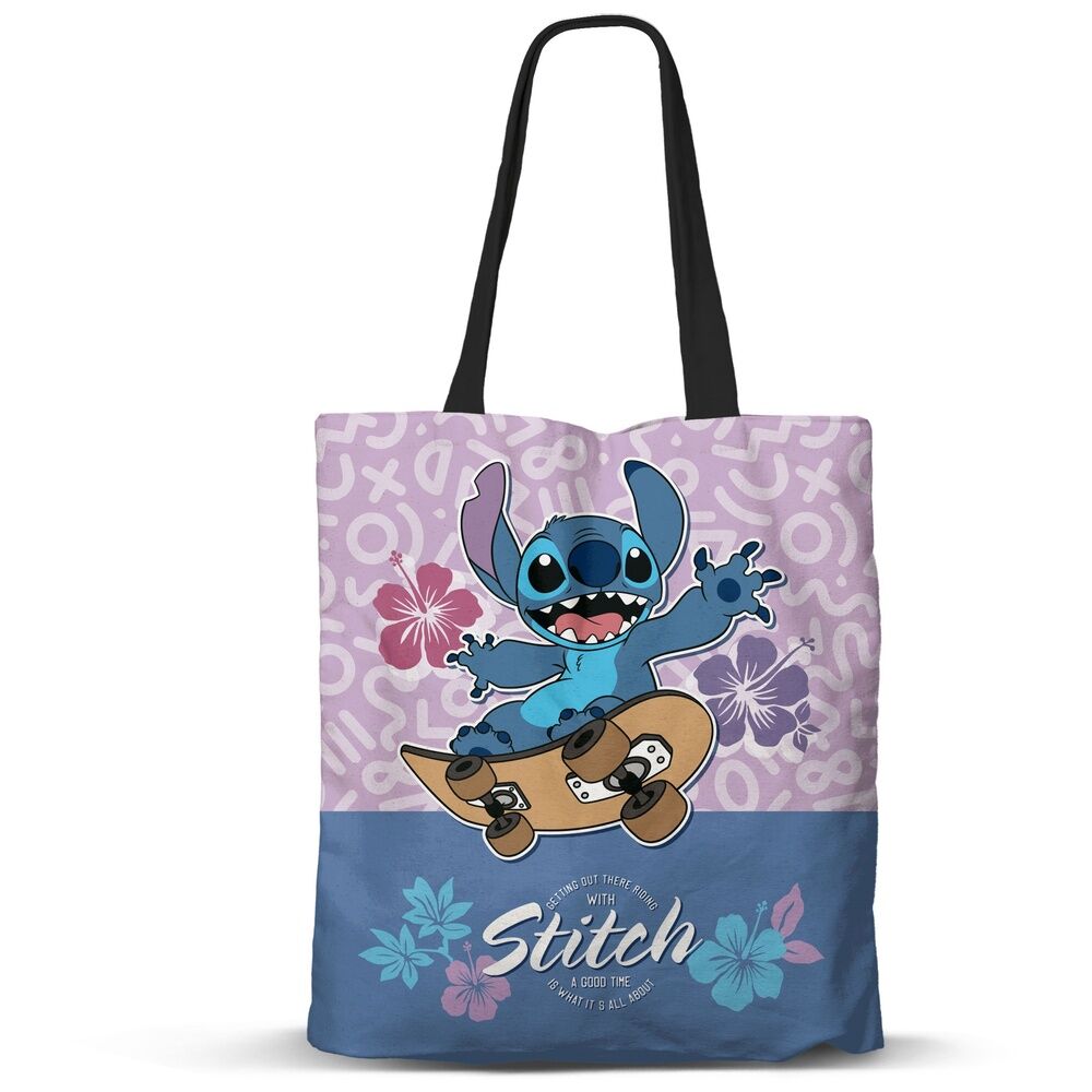 Imagen 1 - Bolsa Shopping Skate Stitch Disney 40Cm