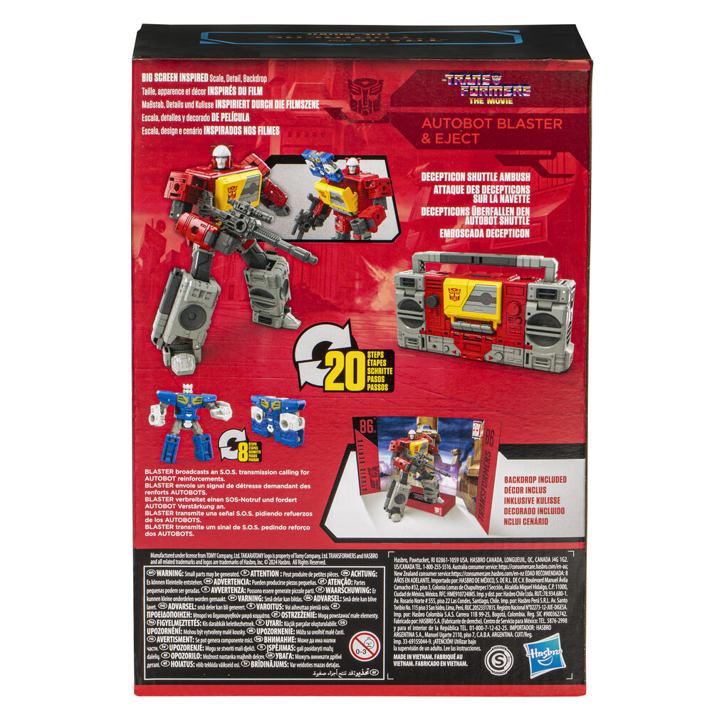 Imagen 4 - Figura Autobot Blaster & Eject Voyager Class Transformers Studio Series 16,5Cm