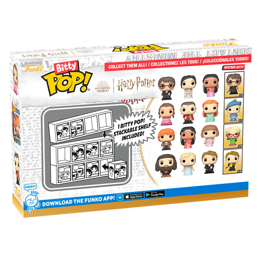 Imagen 1 - Blister 4 Figuras Bitty Pop Harry Potter Hermione