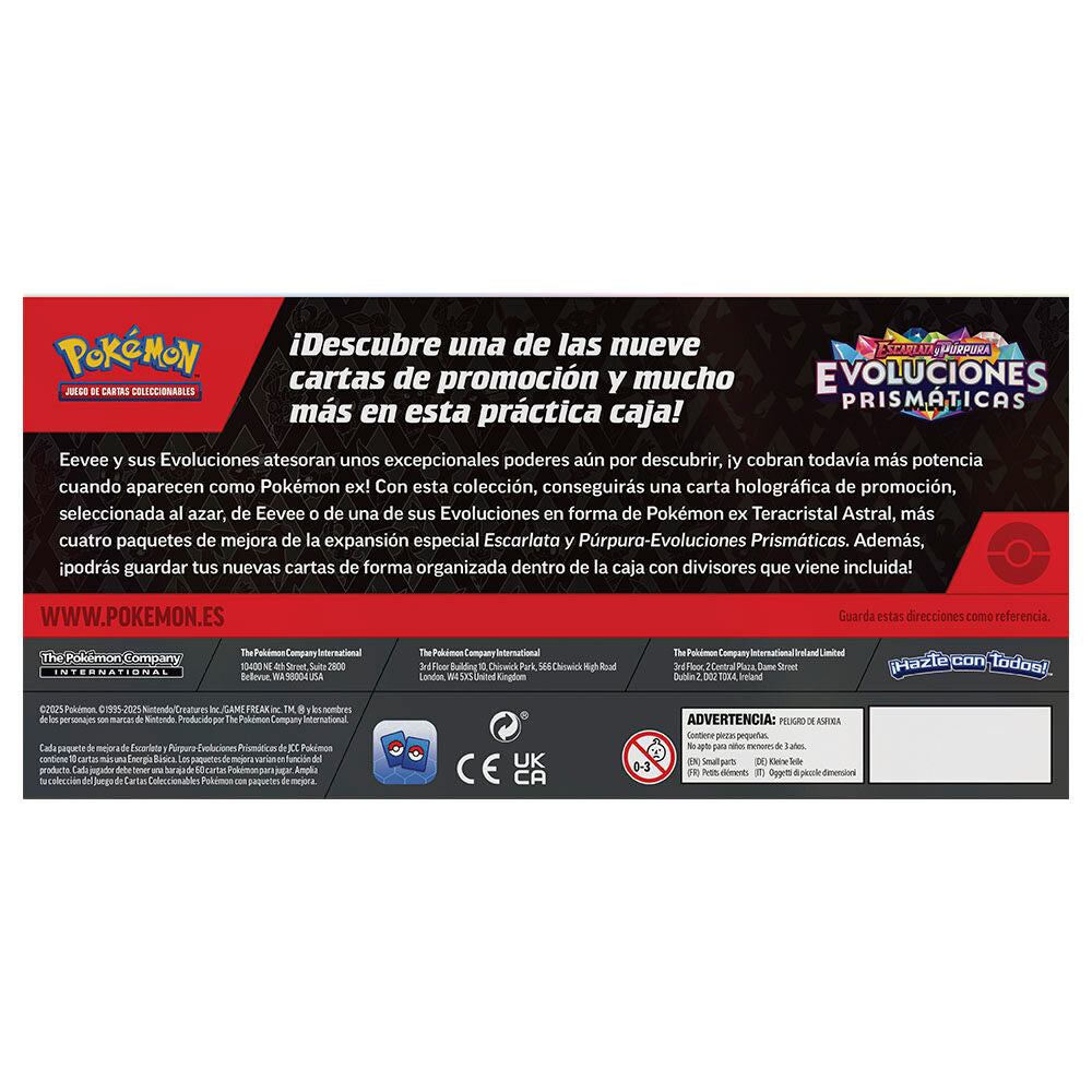 Imagen 4 - Estuche Sorpresa Juego Cartas Coleccionables Evoluciones Prismaticas Pokemon Español