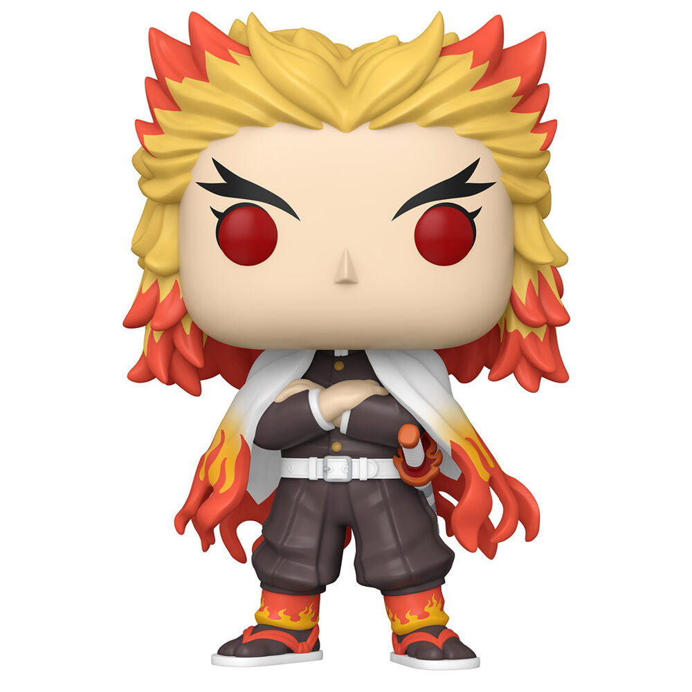 Imagen de Figura Pop Demon Slayer Kimetsu No Yaiba Kyojuro Rengoku Exclusive 25Cm parte de nuestra colección en Espadas y más, sitio oficial.