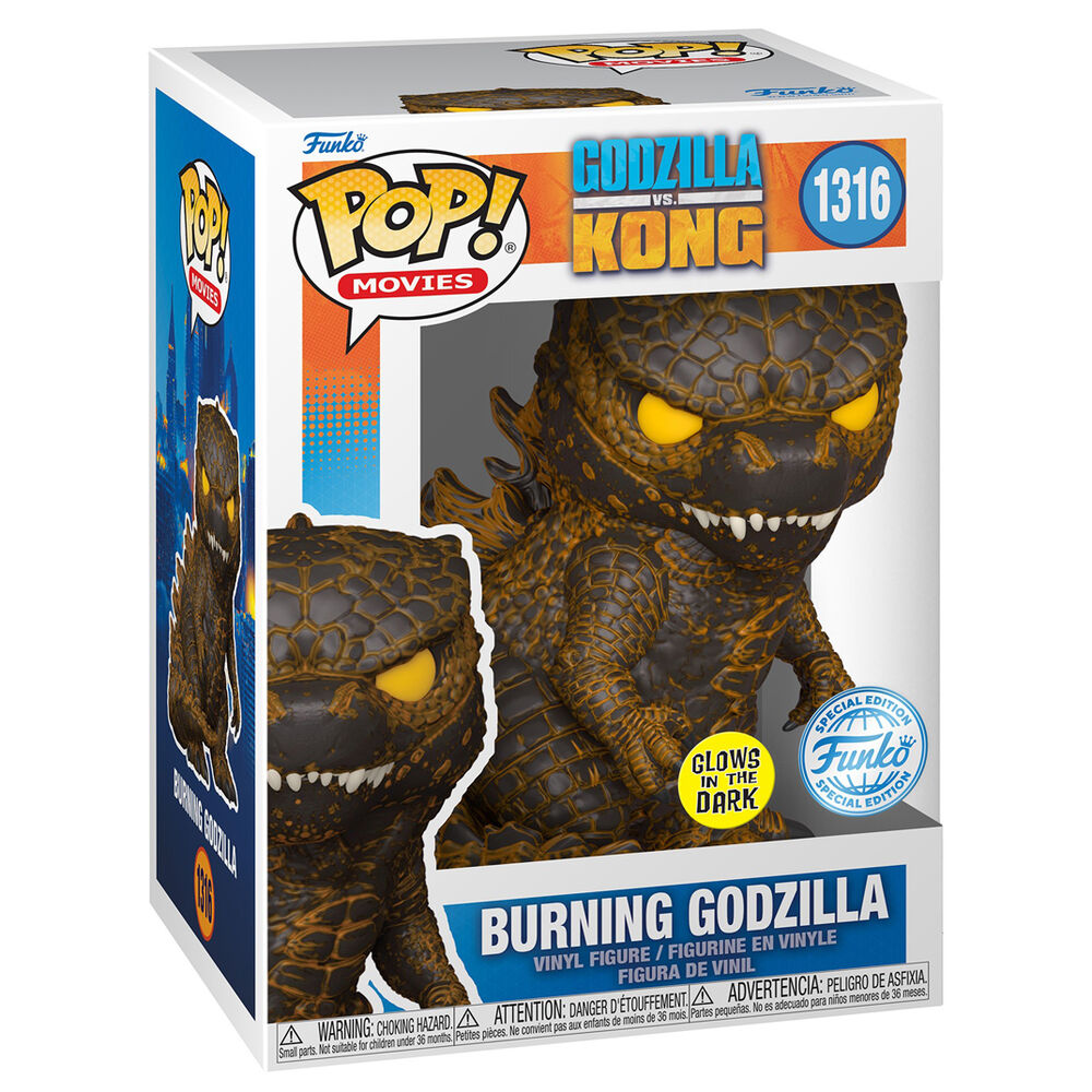 Imagen 1 - Figura Pop Godzilla Vs Kong Burning Godzilla Exclusive