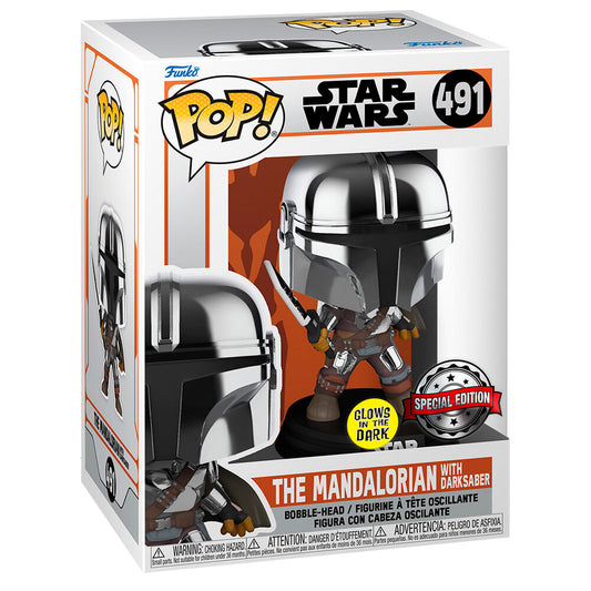 Imagen de Figura Pop Star Wars The Mandalorian Exclusive parte de nuestra colección en Espadas y más, sitio oficial.