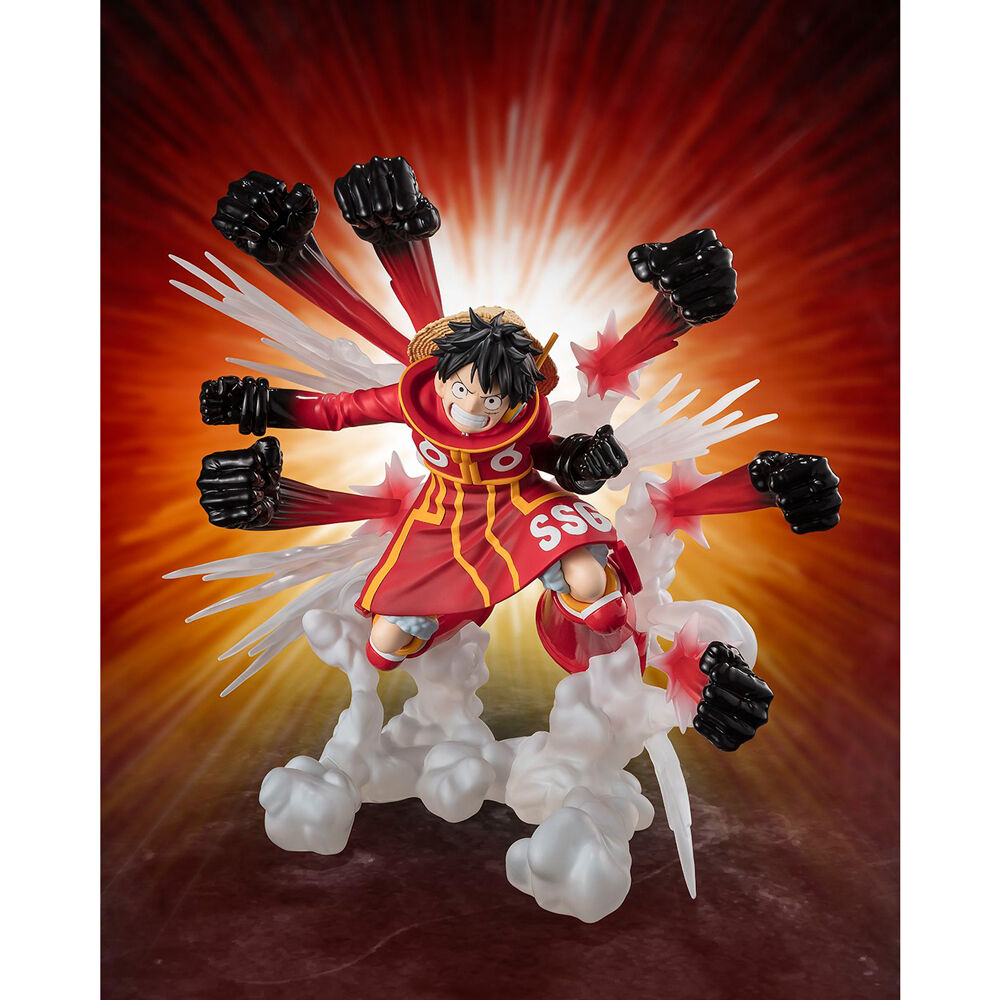 Imagen 1 - Figura S.h. Figuarts Zero Monkey D Luffy Gum Gum Hawk Gatling Extra Battle One Piece 18Cm