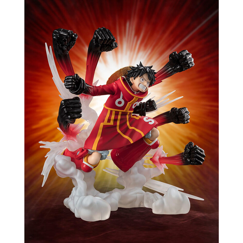 Imagen 2 - Figura S.h. Figuarts Zero Monkey D Luffy Gum Gum Hawk Gatling Extra Battle One Piece 18Cm