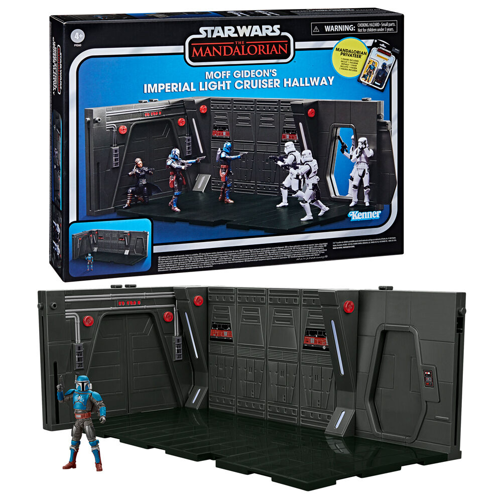 Imagen 1 - Playset Moff Gideons Imperial Light Cruiser Hallway + Figura Mandalorian Privateer Star Wars 9,5Cm