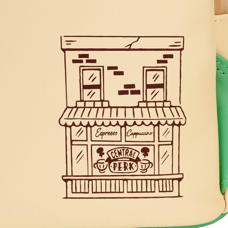 Imagen de Mochila Central Perk Friends Loungefly 26Cm parte de nuestra colección en Espadas y más, sitio oficial.