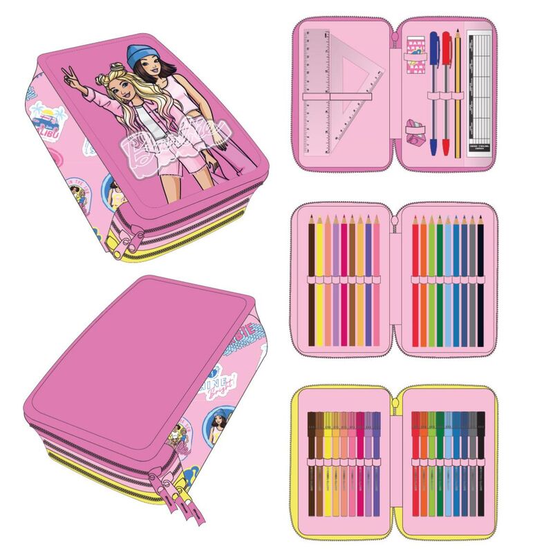 Imagen de Plumier Barbie Triple parte de nuestra colección en Espadas y más, sitio oficial.