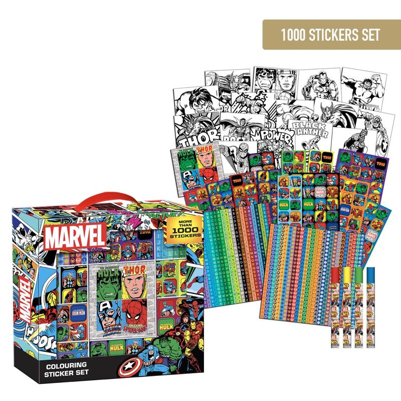 Imagen 1 - Set Pegatinas Marvel 1000Pzs