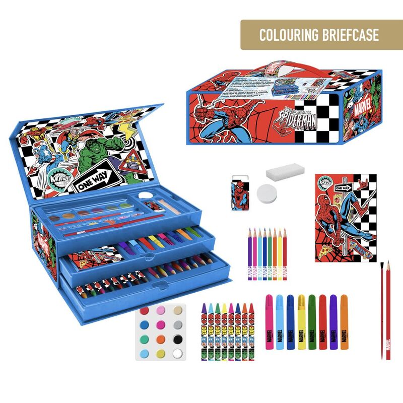 Imagen 1 - Maletin Papeleria Coloreable Los Vengadores Avengers Marvel