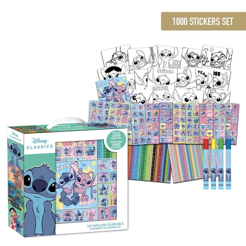 Imagen 1 - Set Pegatinas Stitch Disney 1000Pzs