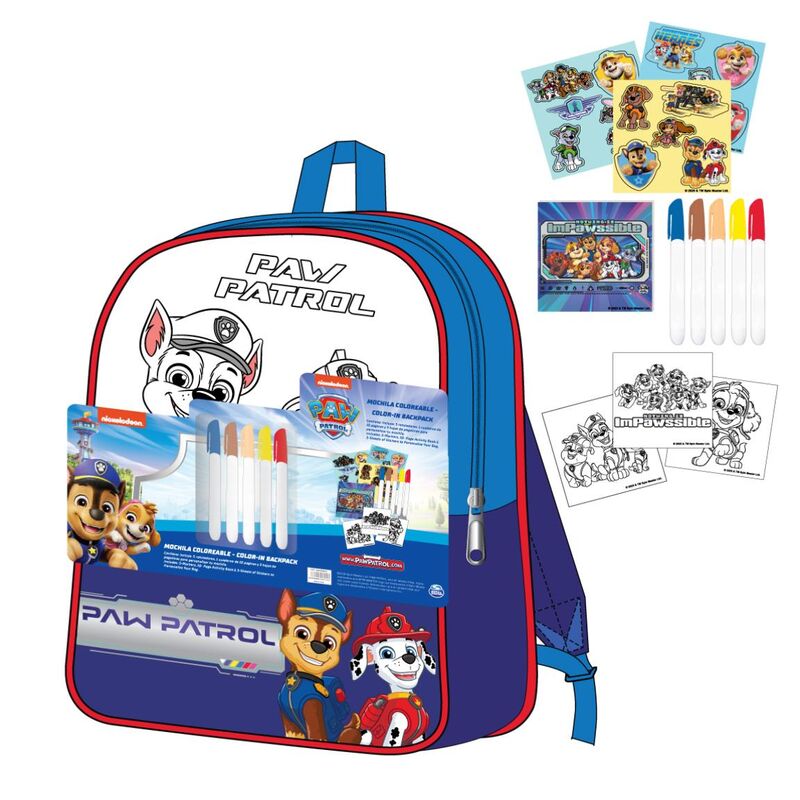 Imagen 1 - Set Mochila Diy Patrulla Canina Paw Patrol
