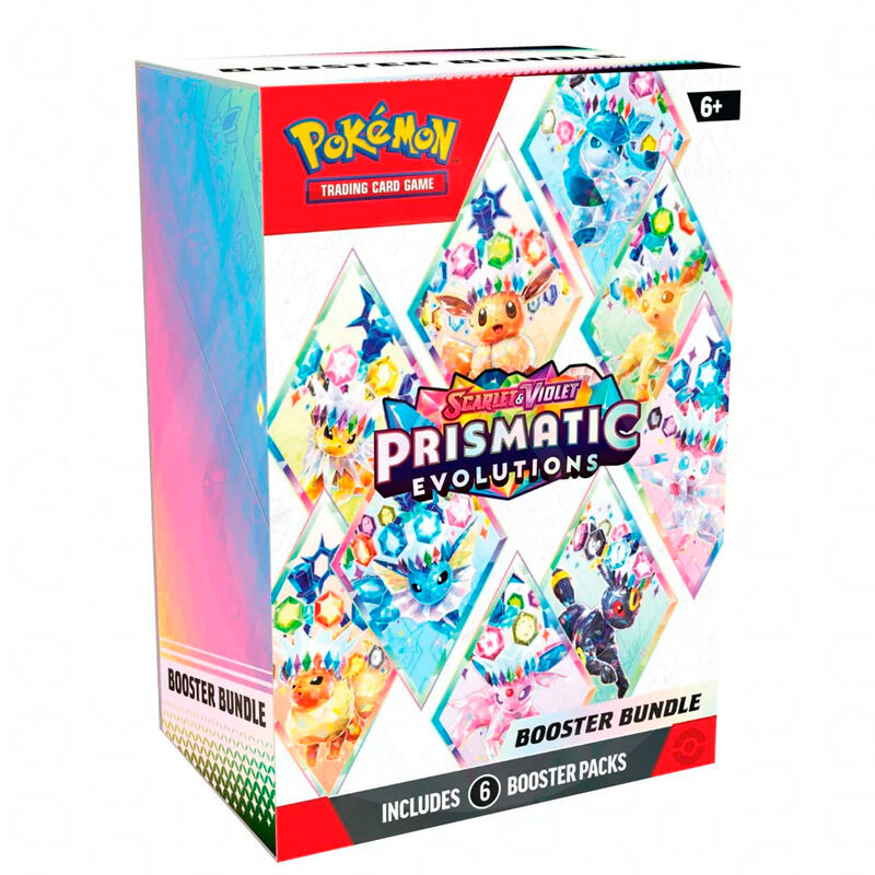 Imagen 1 - Juego Cartas Coleccionables Booster Bundle Evoluciones Prismaticas Pokemon Español