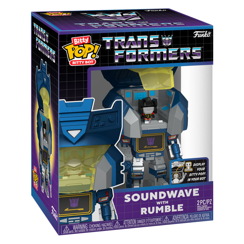Imagen 1 - Figura Bitty Bots Transformers Soundwave With Rumble