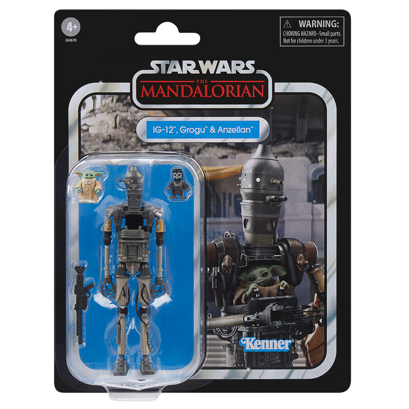 Imagen 1 - Figura Ig-12 Grogu & Anzellan The Mandalorian Star Wars 9,5Cm