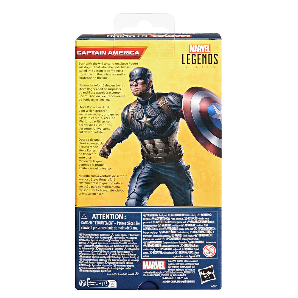 Imagen 3 - Figura Capitan America Vengadores Avengers: Endgame Marvel Legends Series 15Cm