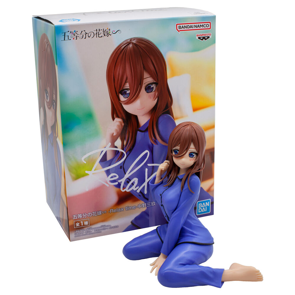 Imagen de Figura Miku Nakano Relax Time The Quintessential Quintuplets 12Cm parte de nuestra colección en Espadas y más, sitio oficial.