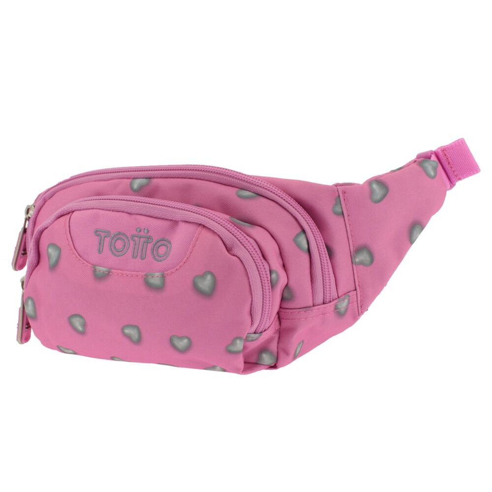Imagen 2 - Riñonera Gancho Corazones Rosa