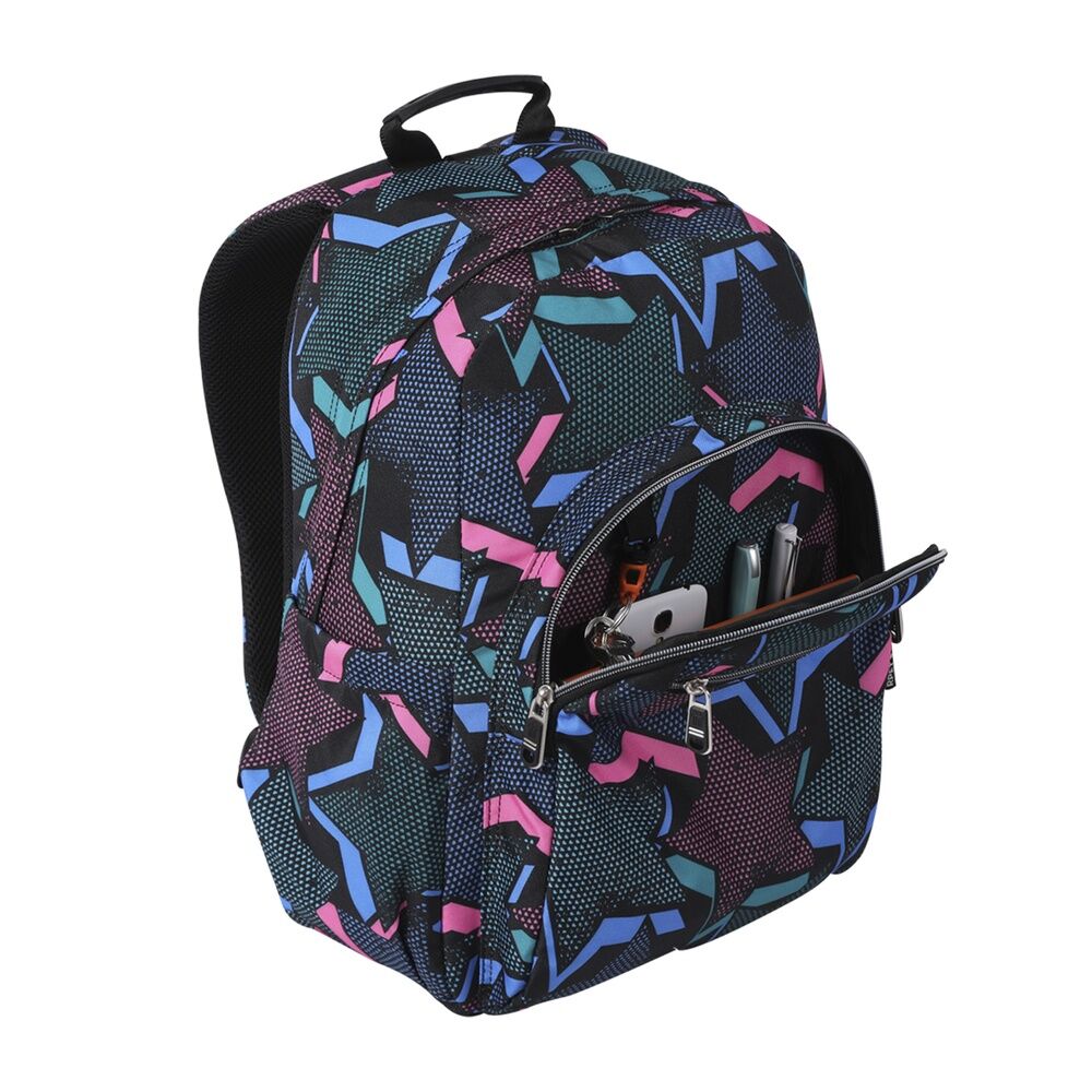 Imagen 3 - Mochila Lety Black Acuareles 44Cm