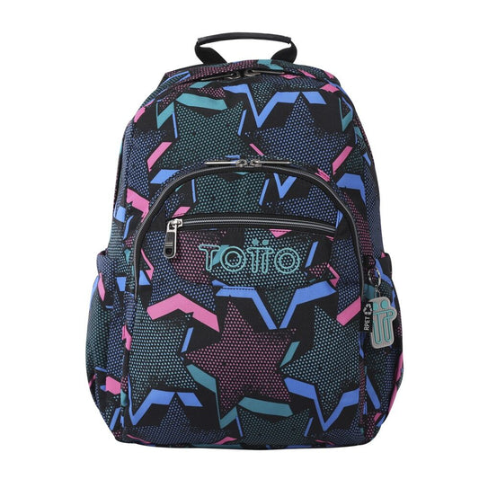 Imagen 1 - Mochila Lety Black Acuareles 44Cm