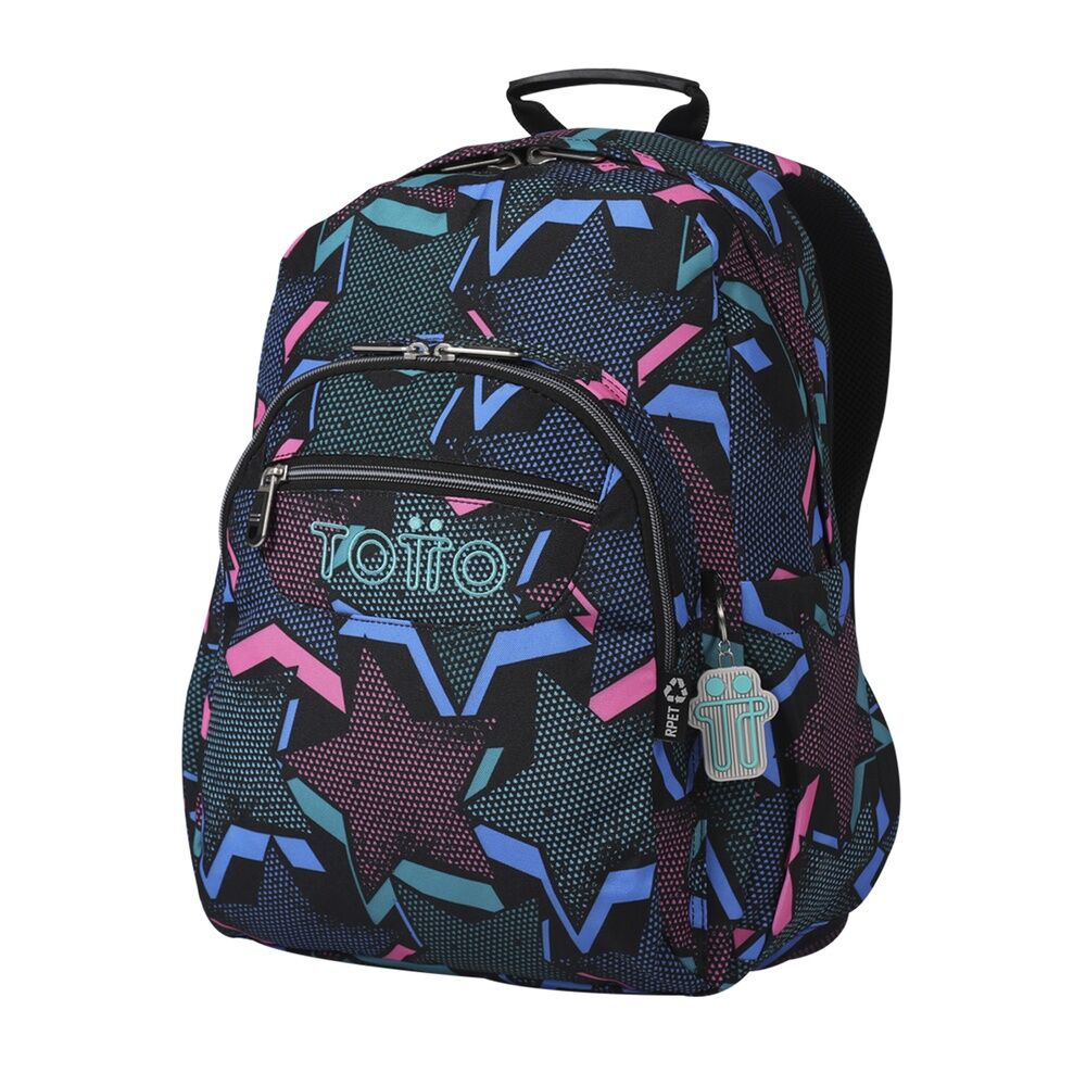 Imagen 5 - Mochila Lety Black Acuareles 44Cm