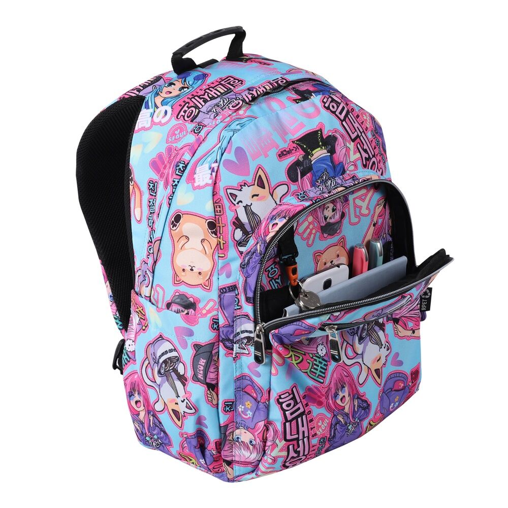 Imagen 5 - Mochila Anime Girls Acuareles 44Cm