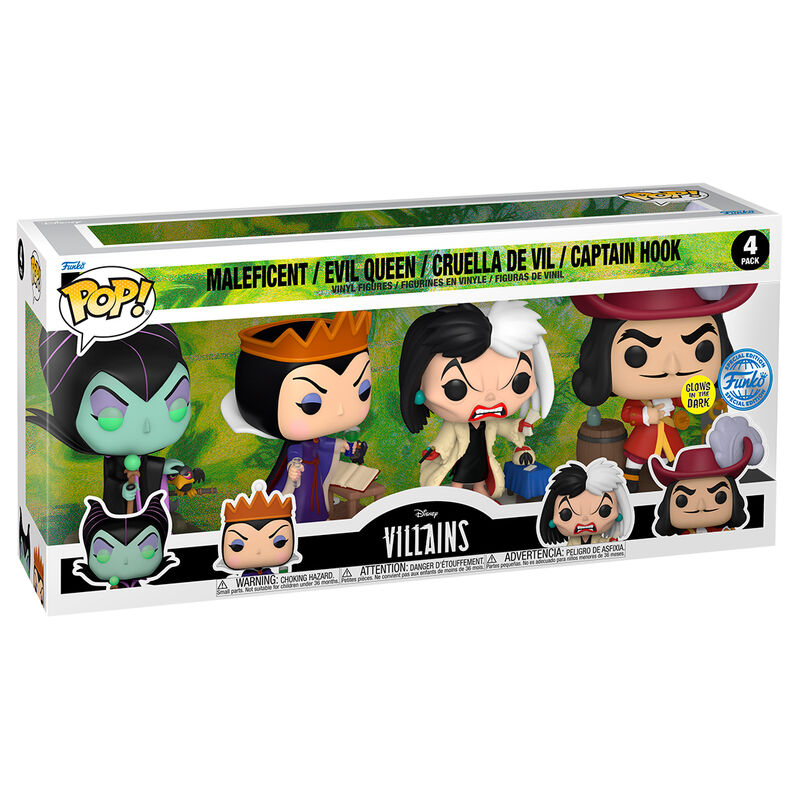 Imagen 1 - Blister 4 Figuras Pop Disney Villanas