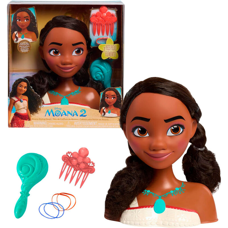 Imagen 1 - Busto Peinados Vaiana Moana 2 Disney