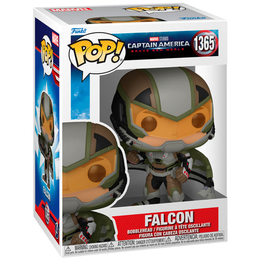 Imagen de Figura Pop Marvel Capitan America Brave New World Falcon parte de nuestra colección en Espadas y más, sitio oficial.