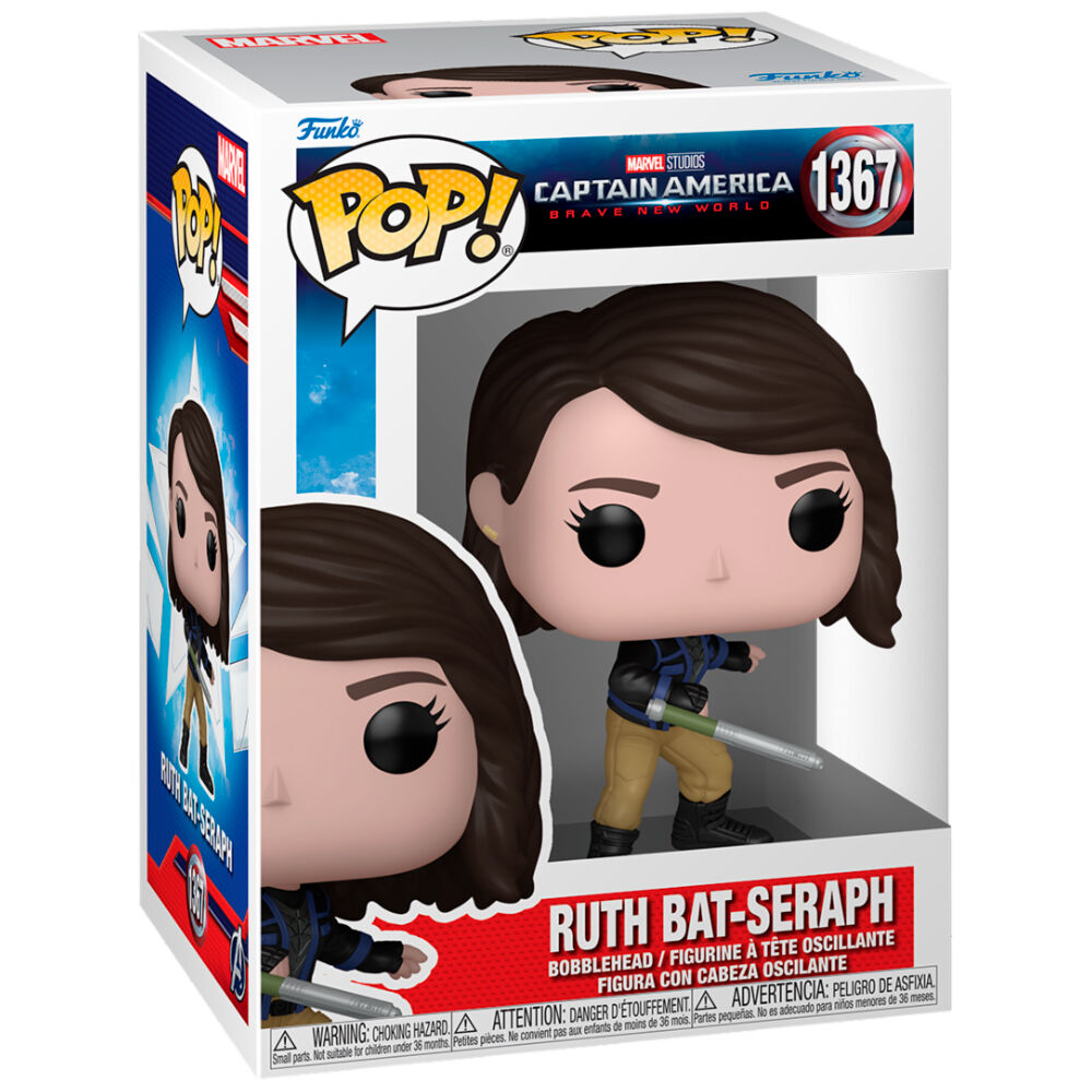 Imagen de Figura Pop Marvel Capitan America Brave New World Ruth Bat-seraph parte de nuestra colección en Espadas y más, sitio oficial.