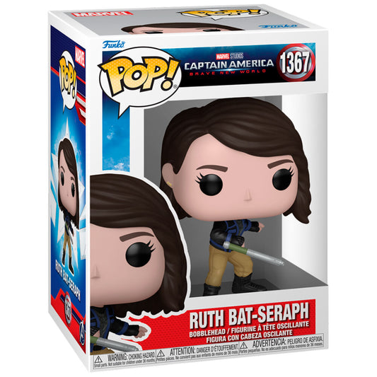 Imagen de Figura Pop Marvel Capitan America Brave New World Ruth Bat-seraph parte de nuestra colección en Espadas y más, sitio oficial.