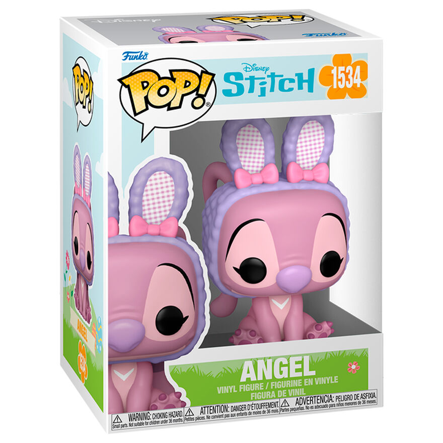 Imagen 1 - Figura Pop Disney Stitch Angel Conejo De Pascua