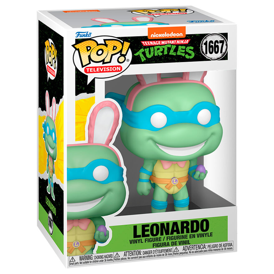 Imagen de Figura Pop Tortugas Ninja Leonardo Conejo De Pascua parte de nuestra colección en Espadas y más, sitio oficial.