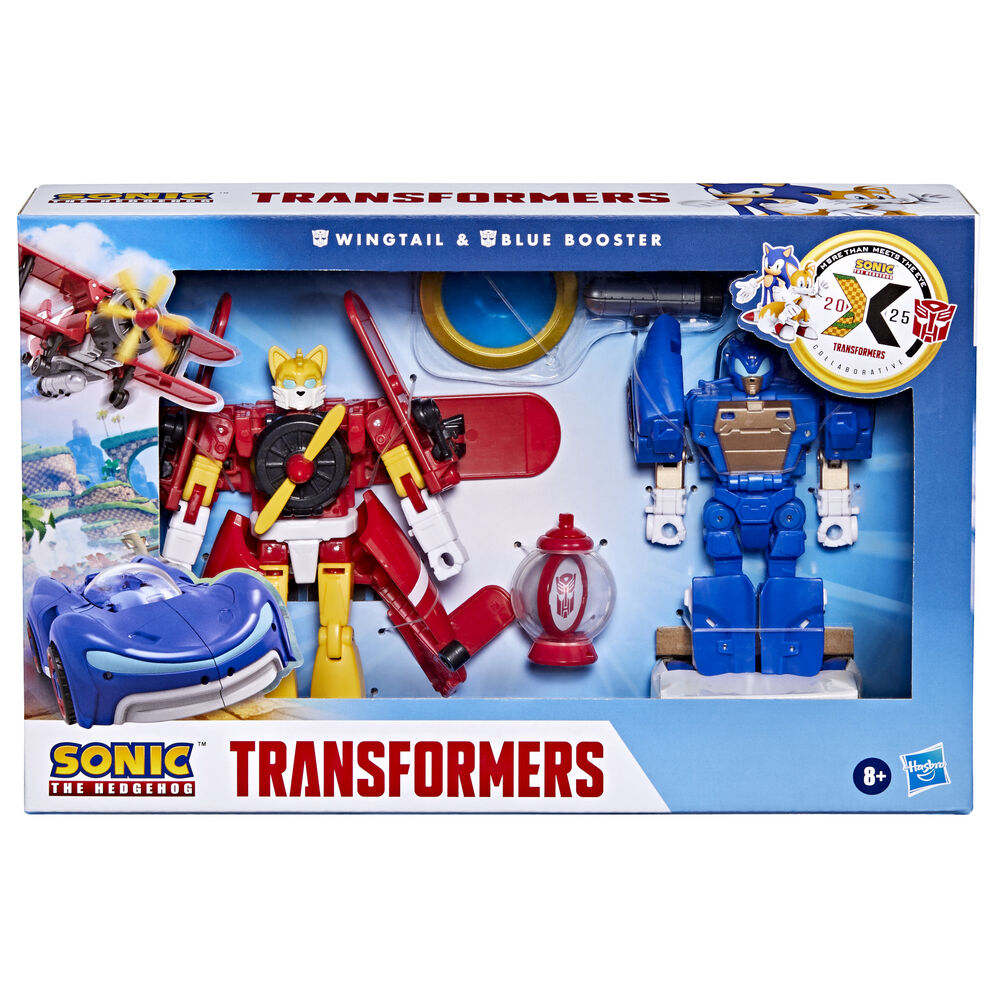 Imagen de Figuras Wingtail & Blue Booster Sonic The Hedgehog Transformers 12,7Cm parte de nuestra colección en Espadas y más, sitio oficial.