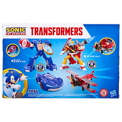 Imagen de Figuras Wingtail & Blue Booster Sonic The Hedgehog Transformers 12,7Cm parte de nuestra colección en Espadas y más, sitio oficial.